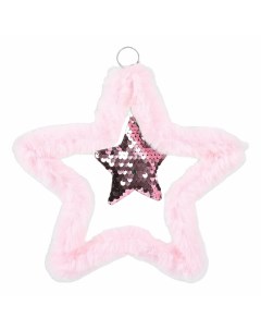 Новогоднее украшение Звезда 21 см розовый 1 шт Due esse christmas