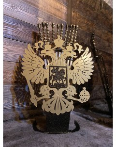 Набор шампуров для мангала подарочный Leimar Brothers щит Россия золотой оттенок Nobrand