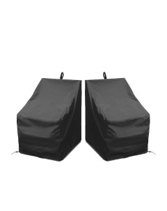 Комплект чехлов для стульев 510x560x900 мм 2 шт оксфорд 240 чёрный Tplus