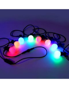 Световая гирлянда новогодняя Лампочки LDBL050 10M 4 5 м разноцветный RGB Shlights