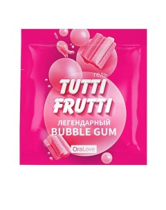 Пробник гель смазки Tutti frutti со вкусом бабл гам 4 г Биоритм
