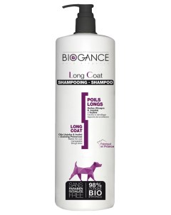 Шампунь для собак Long coat для длинношерстных питание и блеск 1 л Biogance