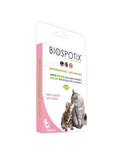 Капли от блох для кошек и котят Biospotix Cat Spot пипетка 1 мл 5 шт Перрико