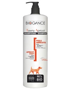 Шампунь для собак Tawny Apricot для рыжих окрасов активирующий природный цвет 1л Biogance