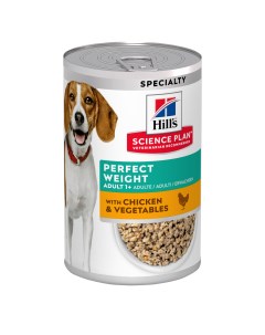 Science Plan Perfect Weight консервы для собак с лишним весом Курица и овощи 363 г Hill`s