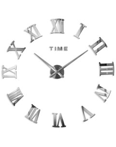 Часы настенные механические Diy римские цифры 120 см серебряные Jjt