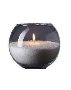Насыпная свеча в гранулах ваза Шар восковая белая Candle-magic