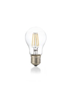 Лампа филаментная Ideal Lux Goccia А60 Груша 8Вт 780Лм 3000К CRI90 Е27 230В Белый Ideal lux s.r.l.