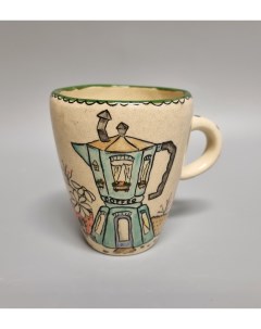 Авторская чашка ручной работы Клубничный торт Irina volvach art ceramics