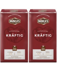 Кофе молотый Kraftig натуральный жареный 500 г х 2 шт Minges