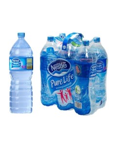 Вода питьевая Pure Life негазированная 2 л 6 штук в упаковке Nestle