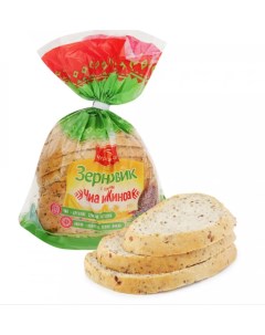 Хлеб Зерновик с семенами Чиа и Киноа пшеничный в нарезке 370 г Черемушки