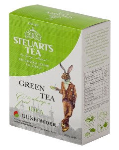 Чай зеленый листовой green tea gunpowder 200 г Steuarts