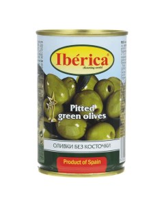 Оливки зеленые без косточки 300 г Iberica