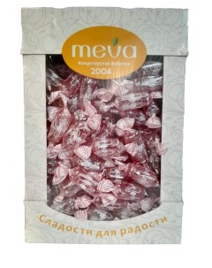 Конфеты желейные Клубника мармелад 2 кг Meva