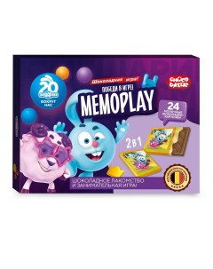 Шоколадная игра Memoplay со Смешариками для двоих 262 г Chocobattle