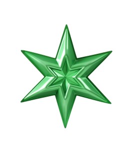 Гирлянда растяжка Звезда 39 см зеленый Sima-land