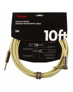 Инструментальный кабель Deluxe 10 Angl inst Cable Tweed Fender