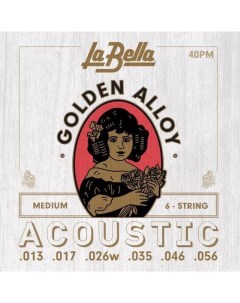 Струны для акустической гитары 40PM La bella
