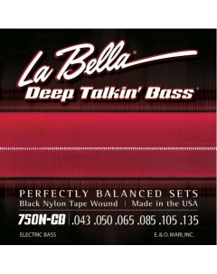 Струны для 6 ти струнной бас гитары 750N CB Deep Talkin Bass La bella