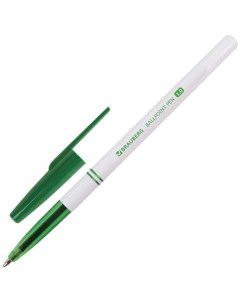 Ручка шариковая Офисная 141511 зеленая 0 5 мм 24 штуки Brauberg
