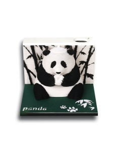 Блок для заметок 3D Панда 15021 резной c отрывными стикерами подарочный Protect
