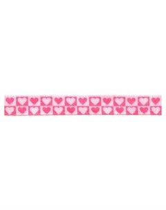 Лента атласная 6 мм 1 4 с рисунком 22 8 0 5 м H8 138 сердца розовый ALP 061 Gamma