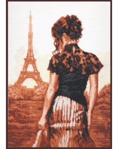 Набор для вышивания 11 002 Прогулка по Парижу 26 36 см Палитра