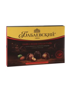 Набор конфет Бабаевские Dark cream collection Цельный фундук и дробленный миндаль 200 г Бабаевский