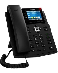 Телефон VoiceIP X3U Pro 3xEthernet 10 100 1000 6 SIP линий HD аудио OPUS цветной дисплей 2 8 записна Fanvil