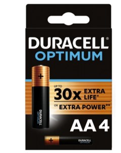 Батарейка LR6 OPTIMUM 4шт блистер AA Duracell