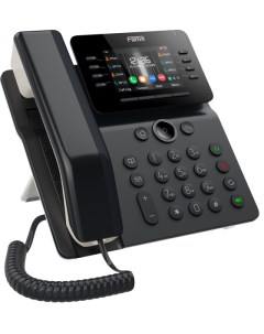Телефон VoiceIP V64 12 линий SIP 2х10 100 1000 3 5 цветной дисплей 480 320 POE 21 DSS клавишь Fanvil