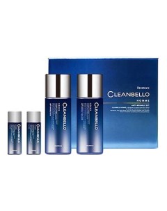 Набор антивозрастной для лица Cleanbello Homme Anti Wrinkle тонер 150 30мл эмульсия 150 30мл Deoproce