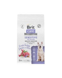 Корм для собак Care Sensitive Healthy Digestion индейка с ягненком сух 1 5кг Brit*