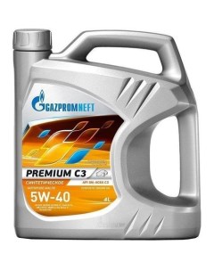 Моторное масло Premium 5W 40 4л синтетическое Gazpromneft