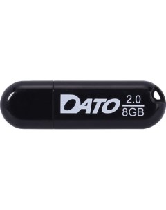 Флешка USB DS2001 8ГБ USB2 0 черный Dato