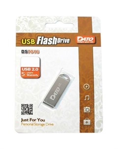 Флешка USB DS7016 8ГБ USB2 0 серебристый Dato