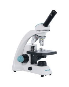 Микроскоп 500M световой оптический биологический 40 400x на 3 объектива белый светло зеленый Levenhuk