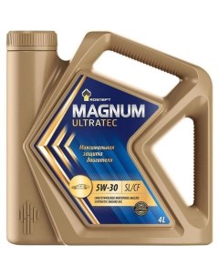 Моторное масло Magnum Ultratec 5W 30 4л синтетическое Роснефть