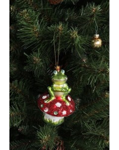 Новогоднее украшение Лягушка на грибочке Holiday classics