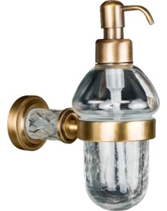 Дозатор для жидкого мыла Murano crystal бронзовый глянцевый Boheme
