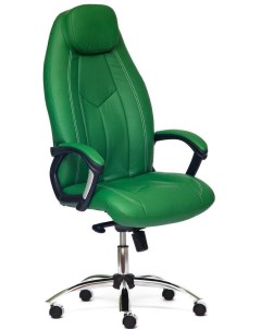 Кресло хром зеленый зеленый перфорированный кож зам Tetchair