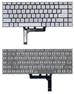 Клавиатура для MSI GF63 GF63 8RC GF63 8RD Series серебристая с подсветкой Vbparts