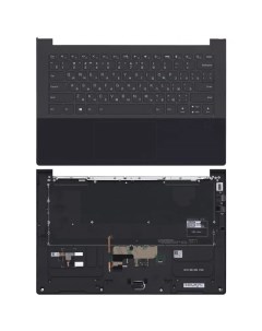 Клавиатура для Lenovo Yoga 9 14ITL5 топкейс черный с подсветкой Vbparts