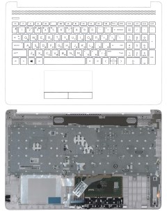 Клавиатура для HP 15 DB 15 DA топкейс белый Vbparts