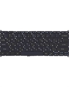 Клавиатура для Acer Aspire R14 R5 471T R5 431T R7 372T Series черная с подсветкой Sino power