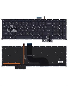 Клавиатура для Acer Predator 17X GX 791 GX 792 Series черная c подсветкой Vbparts