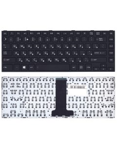 Клавиатура для Toshiba Satellite C40 B C40D B C40T B Series черная с рамкой Sino power