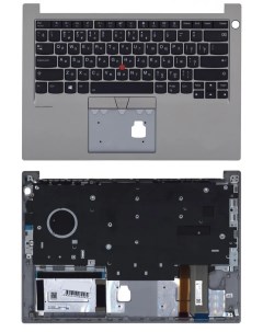 Клавиатура для Lenovo ThinkPad E14 Series p n 5M10W64425 черная с серебристым топкейсом Vbparts