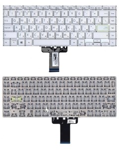 Клавиатура для Asus K413JA серебристая с подсветкой Vbparts